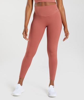 Gymshark Elevate Ženske Tajice Roze Smeđe | HR 4097WNB